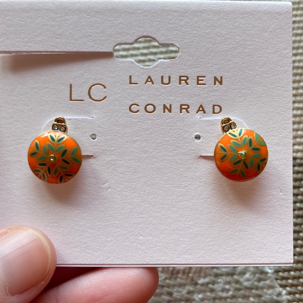 LC Lauren Conrad Christmas Ornament Earrings